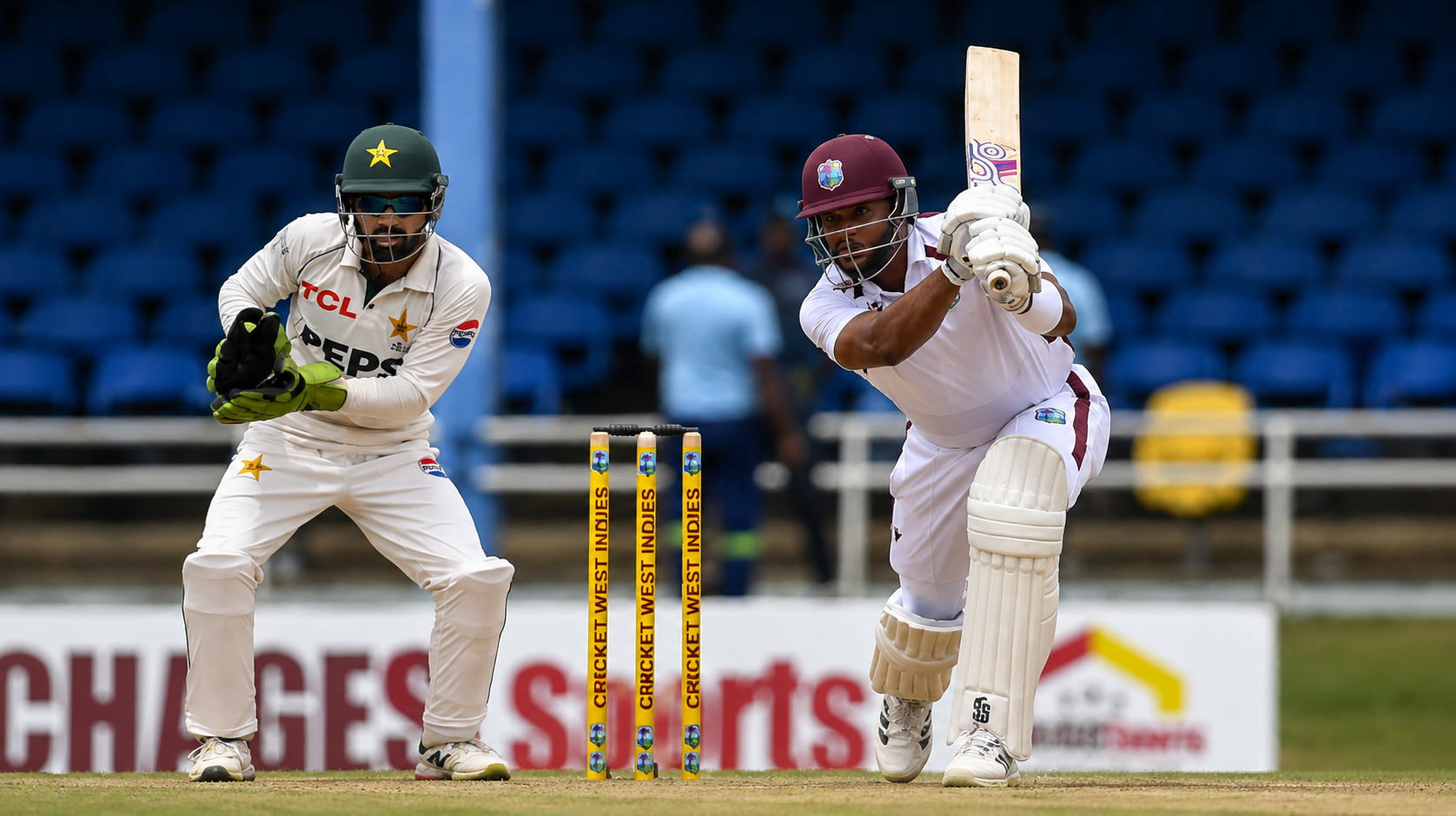 Greaves the wall again: West Indies grind through rain and spin to edge a tense opening day