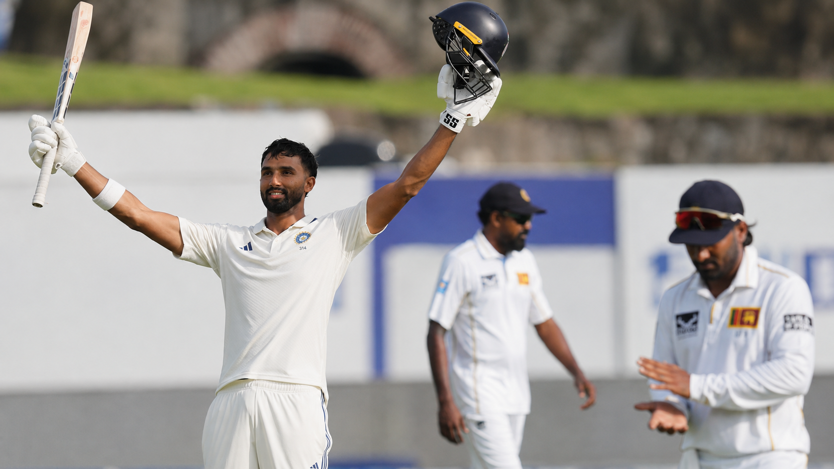 Padikkal digs deep for second Test century as India endure tough Colombo battle