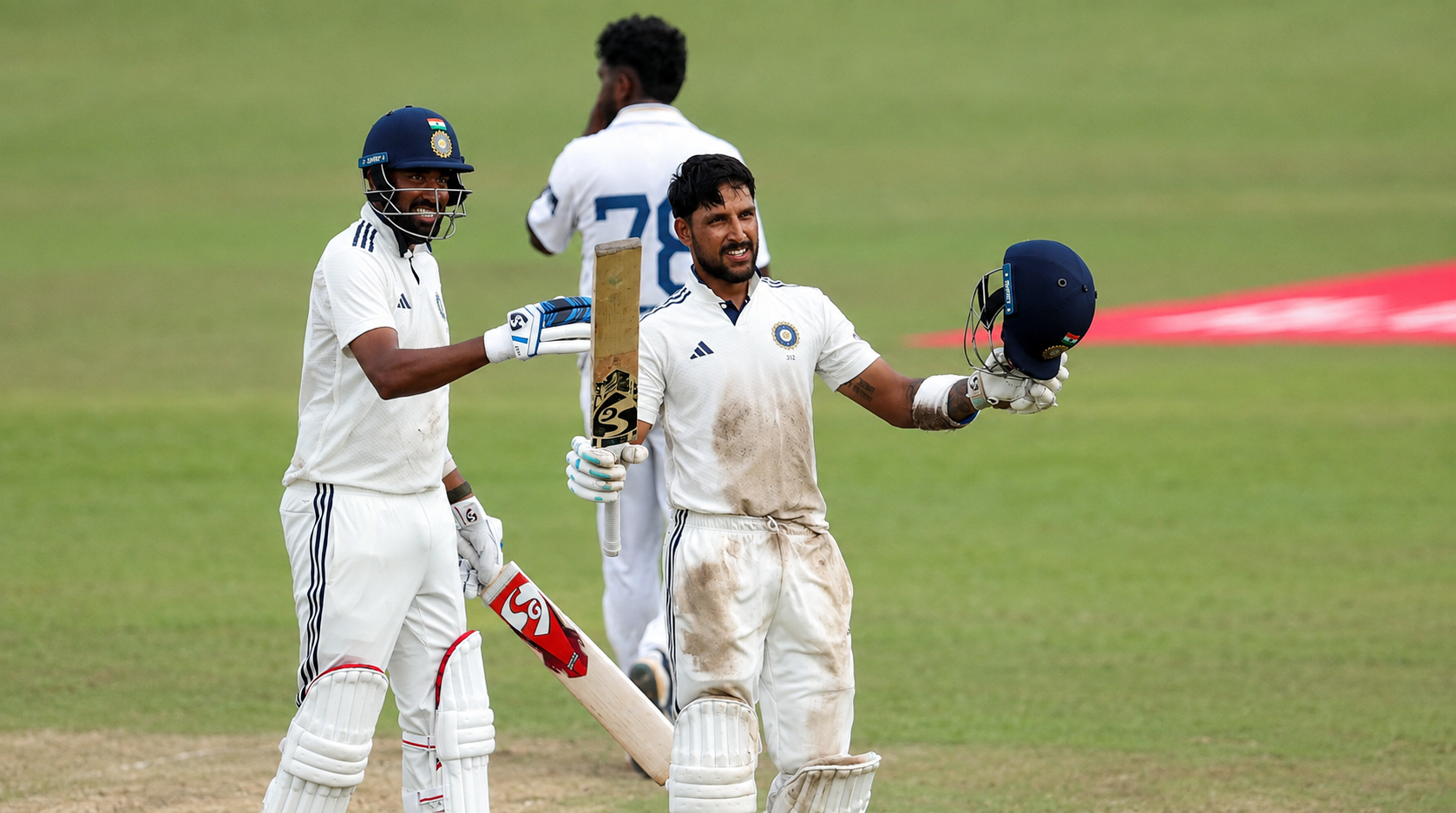 Dhruv Jurel's unbeaten hundred drives India beyond 500 as Sri Lanka lose two early wickets