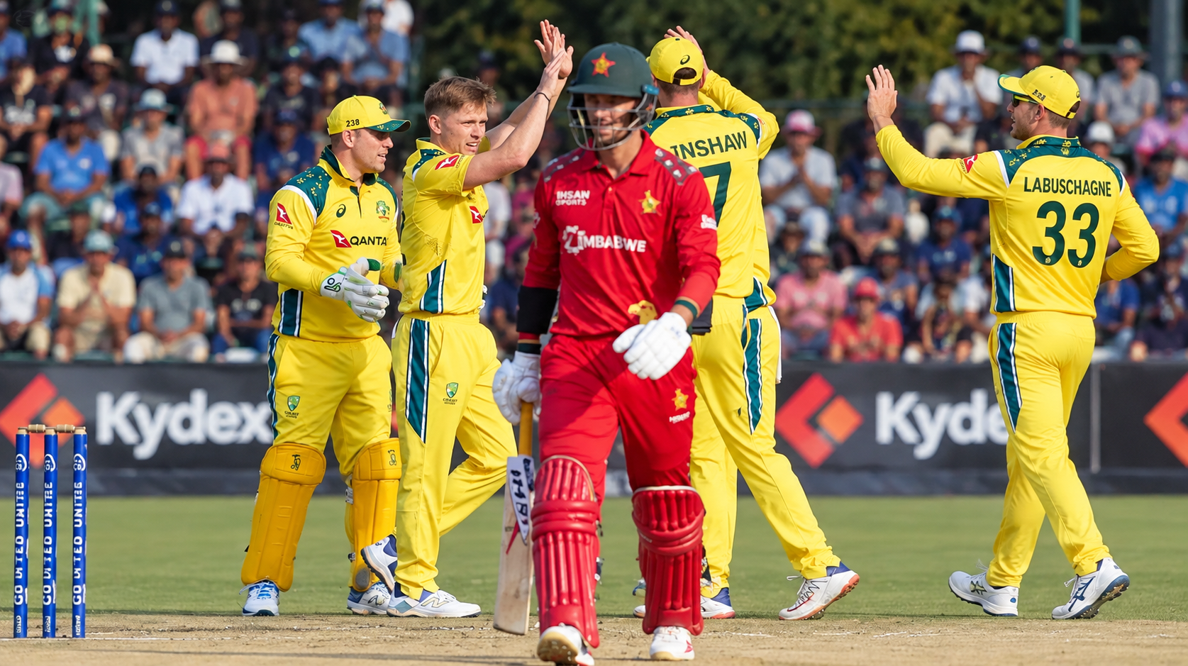 Renshaw’s Maiden ODI Ton and Ellis’ Five-for Power Australia to 1-0 Lead